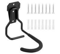 QWORK® 4 Pack Heavy Duty Bike Hanger Rack Wall Mount Holder for Garage & Apartment, 77bls/35 kg Load Capacity - Black