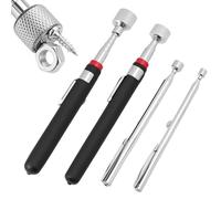 QWORK® 4 Pack Magnetic Pickup Tool,Telescopic Magnet Sticks 1.5lb 3lb 10lb 15lb, for Retrieving Metal Objects