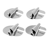 QWORK® 4 Pack Rolled Hem Presser Feet 3/4/5/6mm - Universal Sewing Machine Accessories for Household and Professional Use