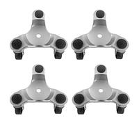 QWORK® 4 pcs 6" Steel Tri-Dolly, 200 lbs Load Capacity, Great for Moving Furniture & Appliances, Durable and Easy to Use (Capacity 200lbs, 4pc)