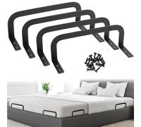 QWORK® 4 Pcs Bed Mattress Retainer, Non-Slip Mattress Holder, Mattress Stopper, for Solid Bed Panels, Wooden Bed Frames