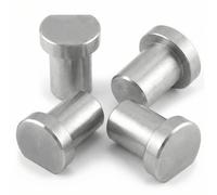 QWORK® 4 Pcs Bench Dogs Stainless Steel Work Bench Spares for Workbench Positioning Planing Fit for 20mm Hole