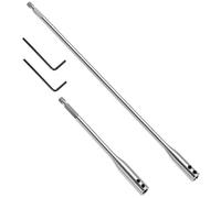 QWORK® 4-Piece 1/4 Inch Hex Shank Drill Bit Extension Set - 150mm & 300mm Extra Long Reach Extenders for Woodworking, Carpentry & DIY - Heavy Duty Spade Bit Extension with Dual Screw Lock