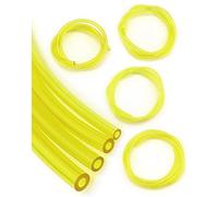 QWORK® 4 Pieces Universal Fuel Line, Petrol Fuel Line Hose Tube,2 x 3.5mm, 2.5 x 5mm, 3 x 5mm, 3 x 6mm for Chainsaws, Blowers, Pressure Washers,1m
