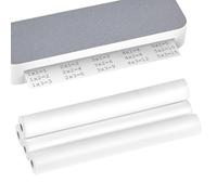 QWORK® 4 Rolls A4 Thermal Printer Paper (100 Sheets Total), 210x297 mm, Universal for Portable Thermal Printers