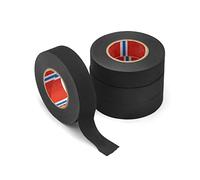 QWORK® 4 Rolls Fabric Tape for Cars, Self-Adhesive Insulation Tape Electrical Tape Wiring Harness Tape, Waterproof Soundproof and Flame Retardant, 19mm x 20M