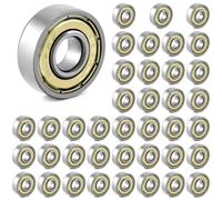 QWORK® 40 Packs 608zz ball bearing, Longboard Roller Skate Bearing, for skateboards, scooters, inline skates, 8mm x 22mm x 7mm