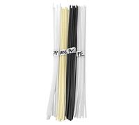 QWORK® 40 PCS 40cm Plastic Welding Rods, ABS/PP/PVC/PE Welding Sticks Welding Soldering Supplies for Plastic Welder Gun/Hot Air Gun
