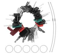 QWORK® 42PCS Universal Ignition Starter Plant Digger Key Set for Heavy Machinery - Alloy Keys for Excavators, Trucks, Graders, and More