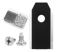 QWORK 45 Pcs Replacement Blades Robot Lawn Mower with Screws Compatible with Husqvarna, Gardena Sileno and Yard Forc