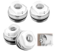 QWORK® 4Pcs Radiator Air Vent Bleed Valves Plug, 1/2" Radiator Bleed Screw