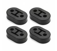 QWORK® 4PCS Universal Car Exhaust Hanger, 2 Hole Exhaust Bracket Rubber Muffler Hanger for Protecting Car Exhaust System