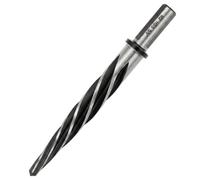 QWORK 5/8" Bridge Construction Reamer Drill Bit, HSS Taper Chucking Reamer, 1/2" Non-Slip Shank with 5-Spiral Flutes, for Wood, Metal & Plastic, to Align Existing Hole and Enlarge Hole