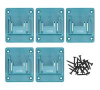 QWORK® 5 Pack Drill Tool Mount Holder, Cordless Power Tool Storage mit Screws, Compatible with Makita 18V Drill Tools