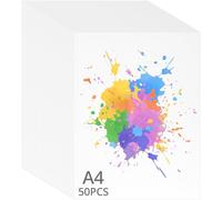 QWORK® 50 Sheets A4 Watercolour Paper, 300 GSM Watercolour Paint Pad, for Drawing, Sketching, Painting