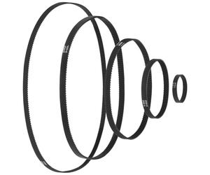 QWORK® 5pcs GT2 Timing Belt Closed Loop Rubber Belt 6mm width Suitable for 3D Printer, 110mm 200mm 300mm 400mm 610mm