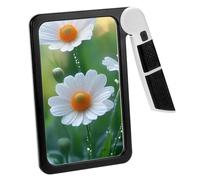 QWORK® 5X Magnifying Glass with 48 LED Lights - Portable Handheld Magnifier for Reading, Hobbies, and Low Vision
