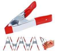 QWORK® 6 Pack Heavy Duty Spring Clamps 6-Inch with Non-Slip Cover