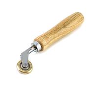 QWORK® 6mm Brass Penny Roller, Corner Seam Brass Press Roller Ideal for Welding and Seaming