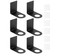 QWORK® 6Pcs Soap Bottle Dispenser Holder - Wall-Mounted 304 Stainless Steel Organizer for Shampoo, Shower Gel, and More