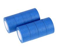QWORK® 8 Pack 36mm x 20m Blue Masking Tape for Painting, Residue-Free Painters Tape for Edge Treatment Color Separation Crafts