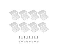 QWORK® 8 Pcs Solar Panel mounting Brackets , Solar Panel Z Brackets , with 16 Pcs Screw and Nuts , Perfect for RV Roofs, Boats, Houses