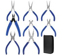 QWORK 8-Piece Jewelry Making Pliers Tools Set with Storage Bag, for Jewelry Crafting, Repair, and DIY Projects
