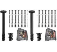 QWORK® 80 PCS Computer Case Fan Carbon Steel Screws Kit, Universal PC Fan Radiator Self-Tapping Screws, for PC Case Fan Mounting (Pack of 2)
