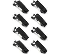 QWORK 8Pcs Compression Latch Lock Zinc Alloy Flush Lever Latch Adjustable Grip Range 0.04"-0.94"
