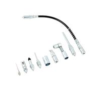 QWORK 9 - Piece Grease Gun Tip Set, Universal Grease Coupler Kit, for All Types of Grease Lubrication Applications, Quick Connect Grease Gun Fittings