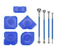 QWORK® 9 Piece Sealant Finishing Set with 4 Metal Balls and 5 Silicone Grout Removers for Seamless Tile Work