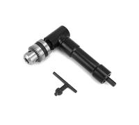 QWORK 90 Degree Right Angle Drill Attachment Adapter with 8mm Hex Compatibility for Power and Hand Drills