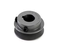 QWORK AK2034 Single Groove V-Belt Pulley, 2.05" OD 3/4" Bore V-Belt Sheave, A Belt Section, Cast Iron,for V-Belt