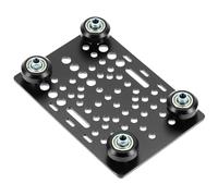 QWORK Aluminum V Gantry Plate, 20mm-80mm Universal Linear Actuator Gantry Board, for CNC Router, 3D Printer