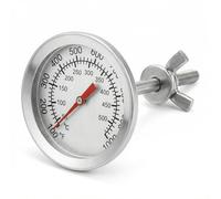 QWORK® BBQ Thermometer Gauge, Stainless Steel Cooking Thermometer, 5cm Dial,500 Degree