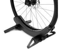 QWORK® Bicycle Floor Stand for 30-80mm Wide Tires, Road & Mountain Bike Parking Rack Storage Rack for Indoor/Outdoor