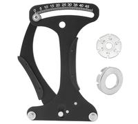 QWORK® Bike Spoke Tension Meter, Aluminum Alloy Bike Spoke Calibration Tool, for Round Spokes, Flat Spokes