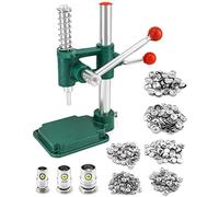QWORK Button Maker Kit with 3 Sizes Die Sets and 300 Buttons, 11/16", 1", 1-3/16" (18, 25, 30mm) Diameter Hand Fabric DIY Button Making Punch Cloth Button Cover Making Machine Tool