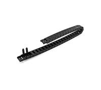 QWORK® Cable Drag Chain, Black Cable Wire Carrier Drag Chain Plastic CNC Machine Tool 15mm x 30mm