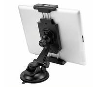 QWORK® Car Front Tablet Holder for 4.7"-12.3" Devices, Windshield/Dashboard Tablet Mount 360° Rotatable with Strong PU Suction Cup