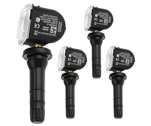QWORK® Car Tire Pressure Monitoring System Sensor 4-Pack,High-Precision OEM 13506028 Compatible with Vauxhall Astra K, Corsa Mokka, Cadillac XT4 & Chevrolet Equinox