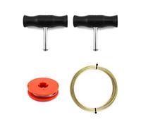 QWORK® Car windshield removal tool,universal windshield tool kit with 2 rolls of window glass cutting line with handle