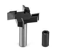 QWORK® CNC Spoilboard Surfacing Router bit, Slab Flattening Router Bit 1/2'' Shank 2'' Cutting Diameter