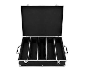 QWORK Coin Storage Box, 100 Graded Coin Slab Case, Trading Card Storage Box for PCGS, NGC & More, Coin Holder Display Case, Coin Collection Supplies, Black