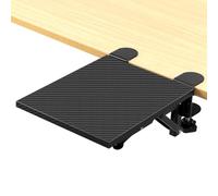 QWORK® Computer Arm Rest for Desk, Foldable Desk Extender Tray, 20 * 24cm/7.8" x 9.4", Clamp-On Design, for Home and Office