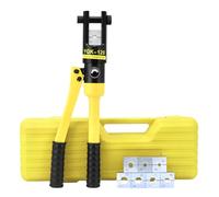 QWORK Crimping Pliers Hydraulic Crimping Pliers Cable Lugs 12 Tonnes with 8 Dies 10-120 mm²