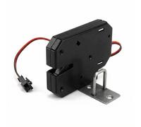 QWORK® DC 12V Electronic Lock for Cabinet Drawer, Electromagnetic Lock Power Control Door Lock with Emergency Release (Without Detecting Switch)