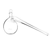 QWORK Distillation Retort, 250ml Lab Distillation Apparatus with Round Bottom and Ground Glass Stopper, for Distilling High Boiling Liquids