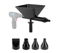 QWORK® Electric Mortar Grout Gun, Plastic Cement Caulking Gun with 5 Nozzles
