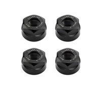 QWORK ER20 A Collet Clamping Nuts for CNC Milling Chuck Holder Lathe, 4 Pack (Black)